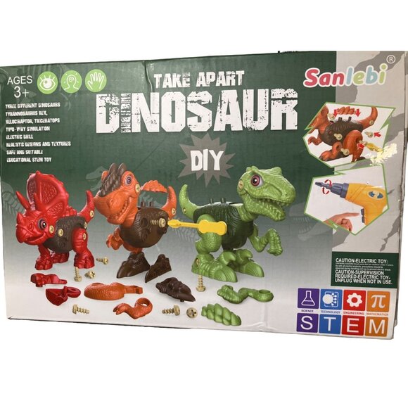 Stem Toys Take apart dinosaur Set 3 Dinosaurs - Picture 1 of 13